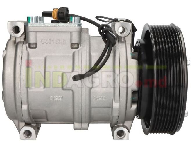 Компрессор кондиционера John Deere AH169875, AW23886, AW24173, DCP99516, DCP99517, RE46609, RE502624, RE52454, RE69716, SE501459, SE501462,