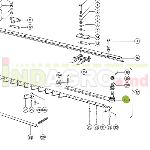 Пятка ножа жатки 626411 / 626411.1 / 6264111 Claas